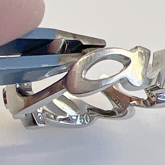 RARE Cartier Signature 18K WG Ring - Picture 5 of 10